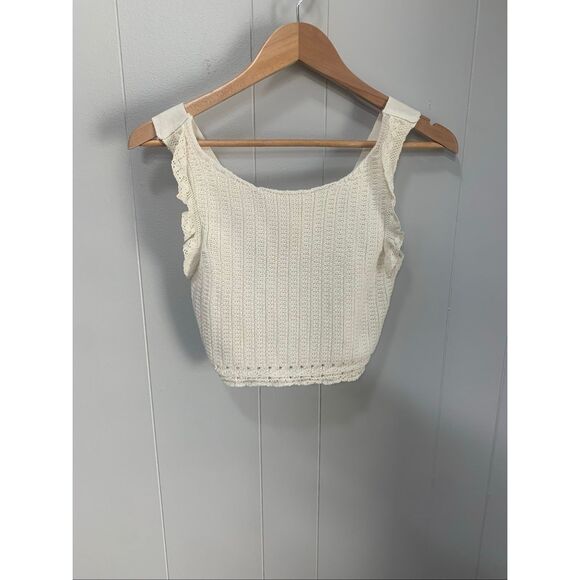 Zara Crochet Knit Crop Top Size 11-12 - Picture 1 of 6
